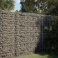vidaXL Gabiónový kôš s krytom 150x100x200 cm pozinkované železo