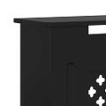 vidaXL Kryt na radiátor čierny 205 cm MDF