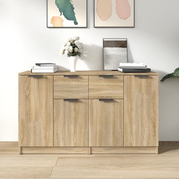 vidaXL Komody 2 ks dub sonoma 60x30x70 cm spracované drevo