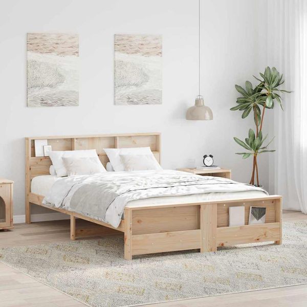 vidaXL Rám postele s čelnou doskou Hnedá 160 x 200 cm Kompozitné drevo