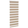 vidaXL Zebrová roleta pieskovo hnedá 55x150 cm šírka látky 50,9 cm polyester