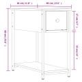 vidaXL Nočné stolíky 2 ks dub sonoma 30x60x60 cm kompozitné drevo