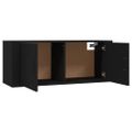 vidaXL Nástenné TV skrinky 2 ks čierne 100x34,5x40 cm