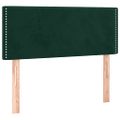vidaXL Posteľný rám boxsping s matracom tmavozelený 90x200 cm zamat