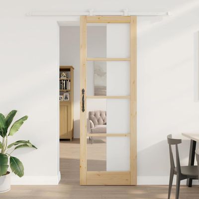 vidaXL Posuvné dvere ORKDAL 78 x 232 cm Prírodná