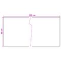 vidaXL Balkónová obrazovka Tmavosivá 300 x 90 cm polyratan