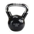 Kettlebell s chrómovaným úchopom HMS KTC12, 12 kg, čierny