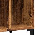 vidaXL Skrinka na platne staré drevo 100x38x48 cm kompozitné drevo
