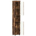 vidaXL Set kabinetov do kúpeľne TULUM Dymová dub 37 x 31,5 x 203 cm