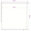 vidaXL Vonkajšia zatemňovacia roleta 225 (Š) x 230 (V) cm hnedá HDPE