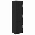 vidaXL Highboard Čierny dub 31.5 x 32 x 122.5 cm