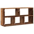 vidaXL Nástenná polica staré drevo 100x25x50 cm kompozitné drevo