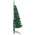vidaXL Rohový umelý vianočný stromček zelený 120 cm PVC