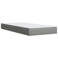 vidaXL Posteľný rám boxsping s matracom bledosivý 80x200 cm látka