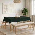 vidaXL Uterák na stôl Obdĺžnikový Tmavozelená 140 x 260 cm