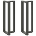 vidaXL Nohy barového stola v tvare T, 2 ks, antracitové, 50x35x(110-111) cm, oceľ