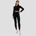 Dámske legíny Ribbed FLO Black - GymBeam