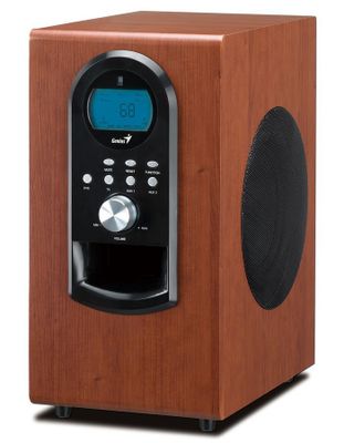 Genius repro SW-HF 5.1 6000 v2, 200W, LCD displej, dálkové ovládání, hnědé Reproduktory, 5.1, 200W, drevené, dálkové ovládání, hnedé
