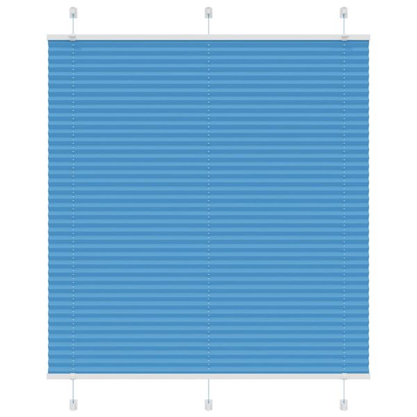 vidaXL Plisovaná roleta modrá 115x150 cm Šírka látky 114,4 cm Polyester