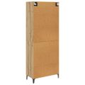 vidaXL Highboard Remeselný dub 69,5 x 34 x 180 cm Kompozitné drevo
