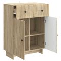 vidaXL Servírovacia skriňa Dub sonoma 66 x 34,5 x 90 cm