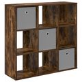 vidaXL Servírovacia skriňa Dymová dub 88,5 x 29 x 84,5 cm
