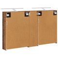 vidaXL Set kabinetov do kúpeľne 3 ks 120 x 14,5 x 70 cm