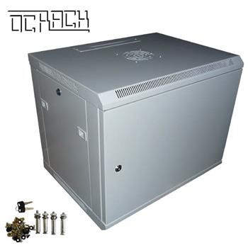 19' OCRACK OCC-09U-4P rozvodný stenný 9U/450mm plechové dvere