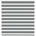vidaXL Zebra roleta tmavošedá 150x150 cm šírka látky 145,9cm polyester
