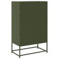 vidaXL Vysoká skrinka olivovozelená 68x39x111,5 cm oceľ