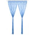 vidaXL Záclona macrame modrá 140x240 cm bavlna