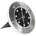 vidaXL Zapustené solárne svetlá do zeme 8 ks, LED svetlá, teplé biele