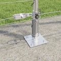 vidaXL Zvarené drôtené pletivo s betónovým základom 25 x 1,4 m