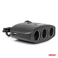 Predlžovacia zásuvka 2x USB-A ON/OFF 12V 24V 100W 70cm AMIO-04362