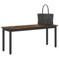 vidaXL lavička Dymová dub 110 x 35 x 45 cm Kompozitné drevo