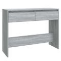 vidaXL Konzolový stolík, sivá sonoma 100x35x76,5 cm, kompozitné drevo