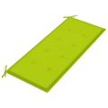 vidaXL Záhradná lavička s podložkou 120 cm bambus