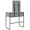 vidaXL Toaletný stolík Sivý Sonoma 81 x 40 x 131 cm Kompozitné drevo
