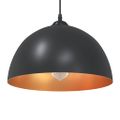 vidaXL Závesné lampy 2 ks, výškovo nastaviteľné, E27, čierne, Ø 30 cm, kovové