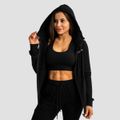 Dámska mikina so zipsom Limitless Black - GymBeam, veľkosť XXL, veľkosť oblečenia XXL