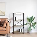 vidaXL Regál na knihy 60 x 30 x 120 cm Kompozitné drevo Sonoma dub