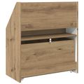 vidaXL Detský regál Remeselný dub 60 x 29,5 x 69 cm Kompozitné drevo