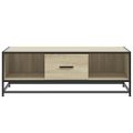 vidaXL Konferenčný stolík dub sonoma 100x57x35 cm kompozit.drevo a kov