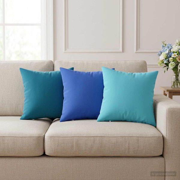 vidaXL Poťah na podložku 6 pcs HEERLEN Královská modrá 35 x 35 cm