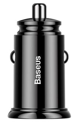 Baseus rýchlonabíjačka do auta 2xUSB QC3.0 30W čierna