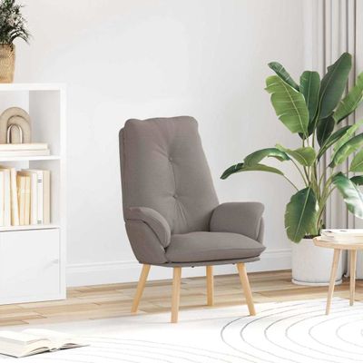 vidaXL kreslo Sivohnedá 69 x 74 x 93 cm Tkanina a preglejka