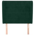 vidaXL Čelo postele so záhybmi tmavosivé 83x23x118/128 cm zamat