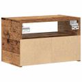 vidaXL Nástenný nočný stolík staré drevo 45x26x28,5 cm