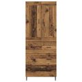 vidaXL Highboard 2 ks Staré drevo 69,5 x 34 x 180 cm Kompozitné drevo
