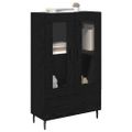 vidaXL Highboard Čierny dub 69,5 x 31 x 115 cm Kompozitné drevo
